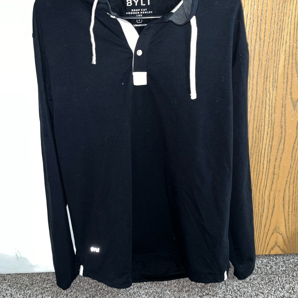 BYLT Men's Black Long Sleeve Shirt